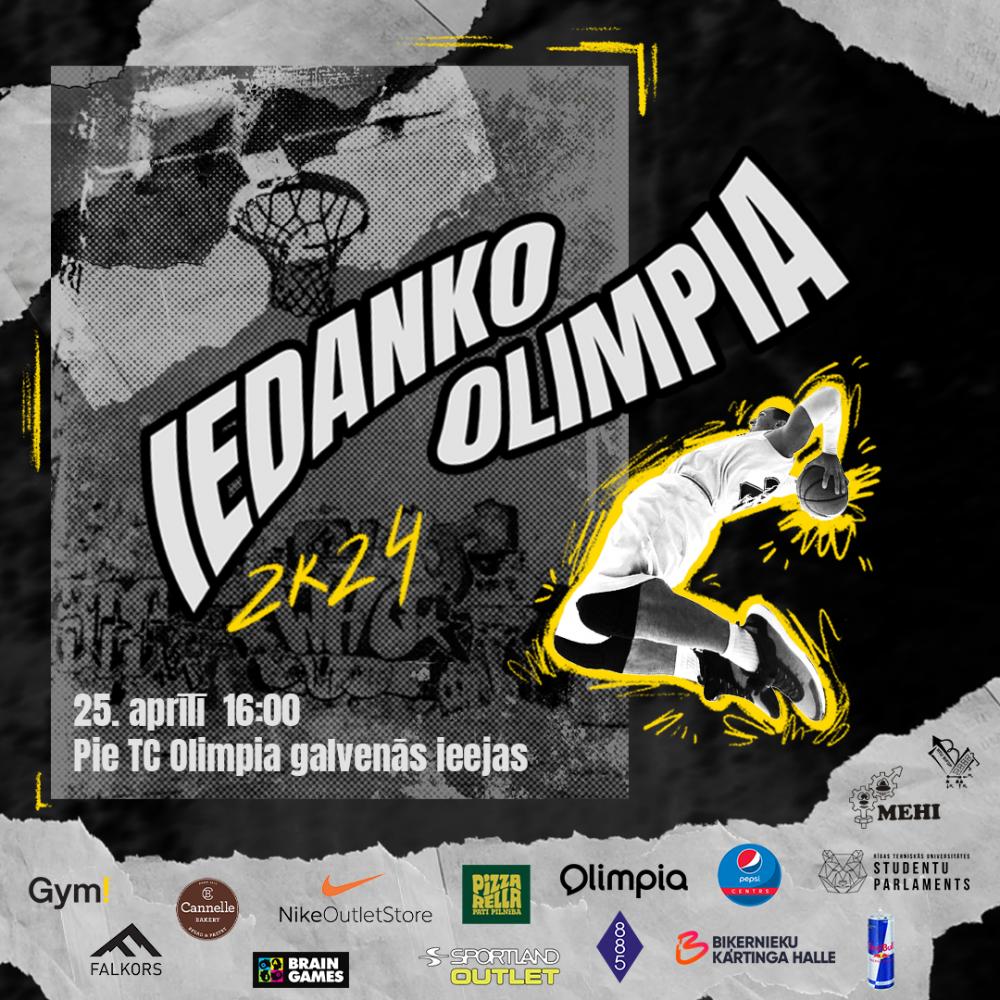 Iedanko Olimpia 25.aprīlī 16.00