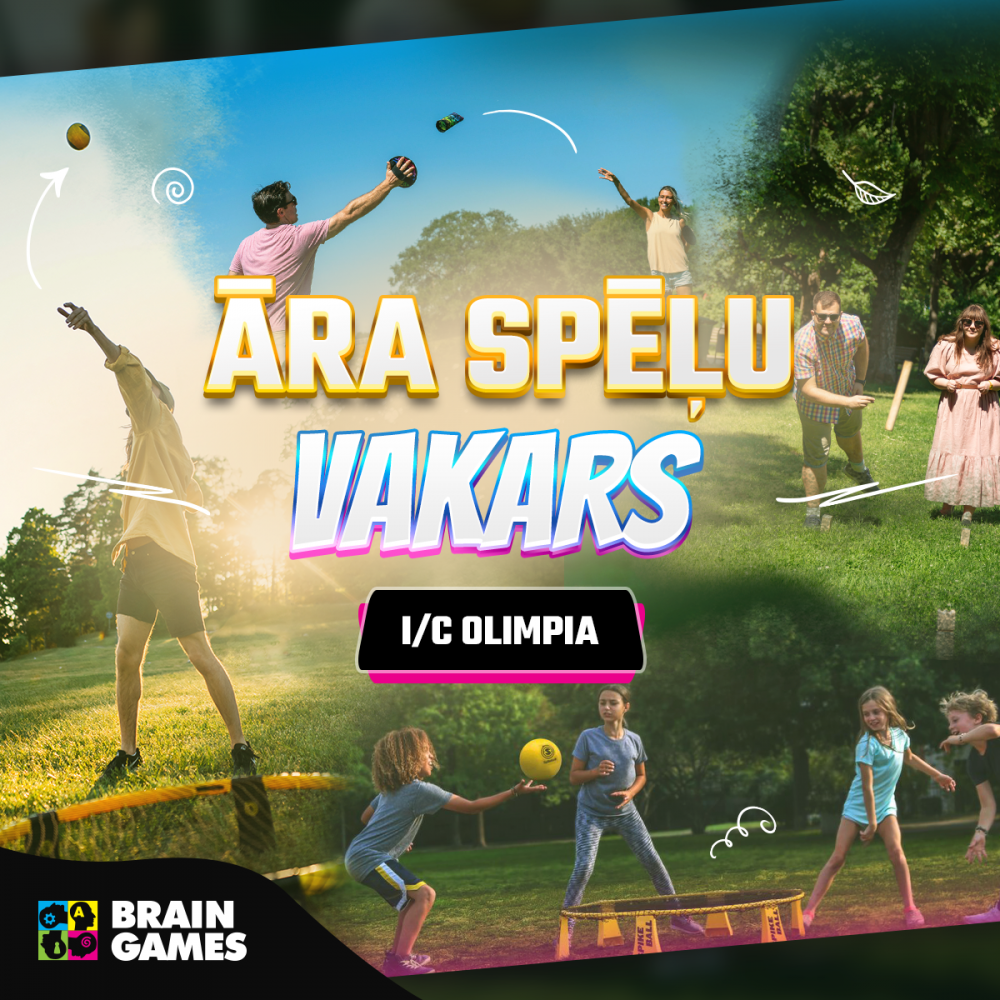 🏏 BEZMAKSAS āra spēļu pasākums jau 22. jūlijā! ☀️