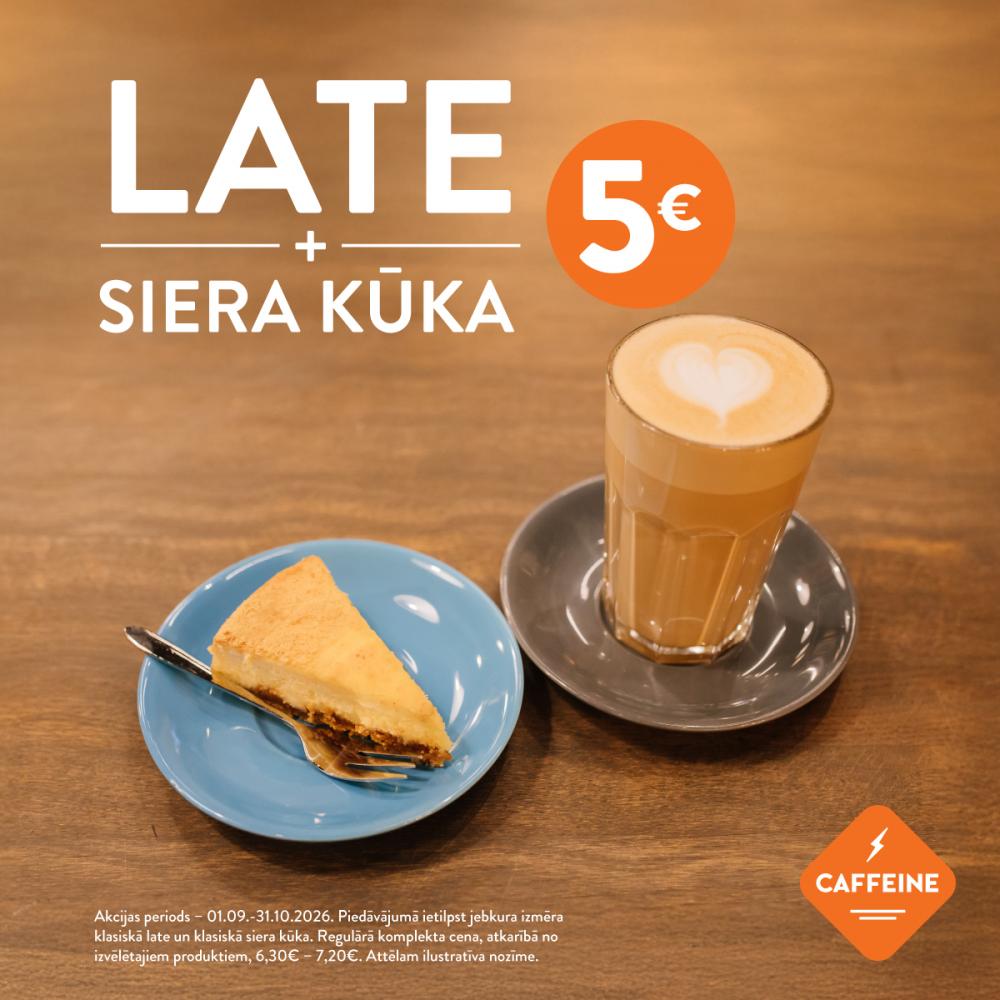 ☺️ Izvēlies jebkuru lates izmēru un baudi to kopā ar mūsu klasisko siera kūku, tikai par 5 EUR!