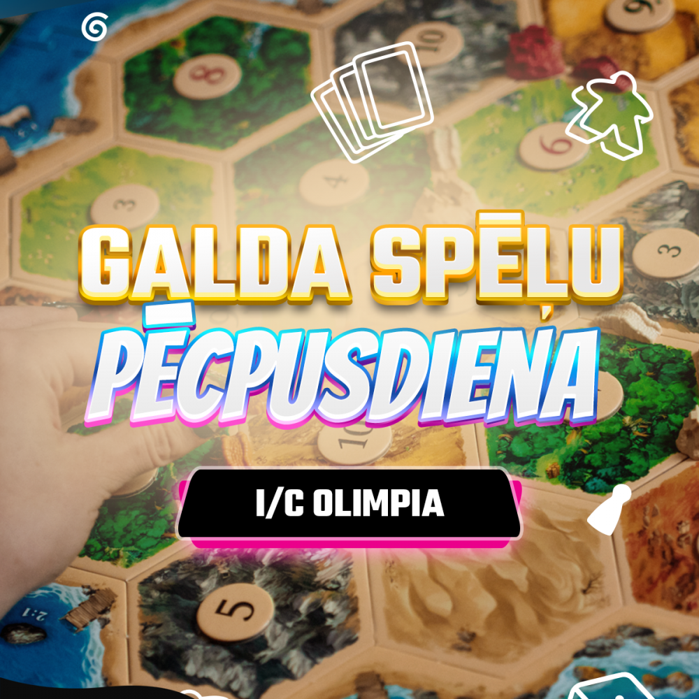 🎲 BEZMAKSAS galda spēļu pēcpusdiena 20. septembrī!