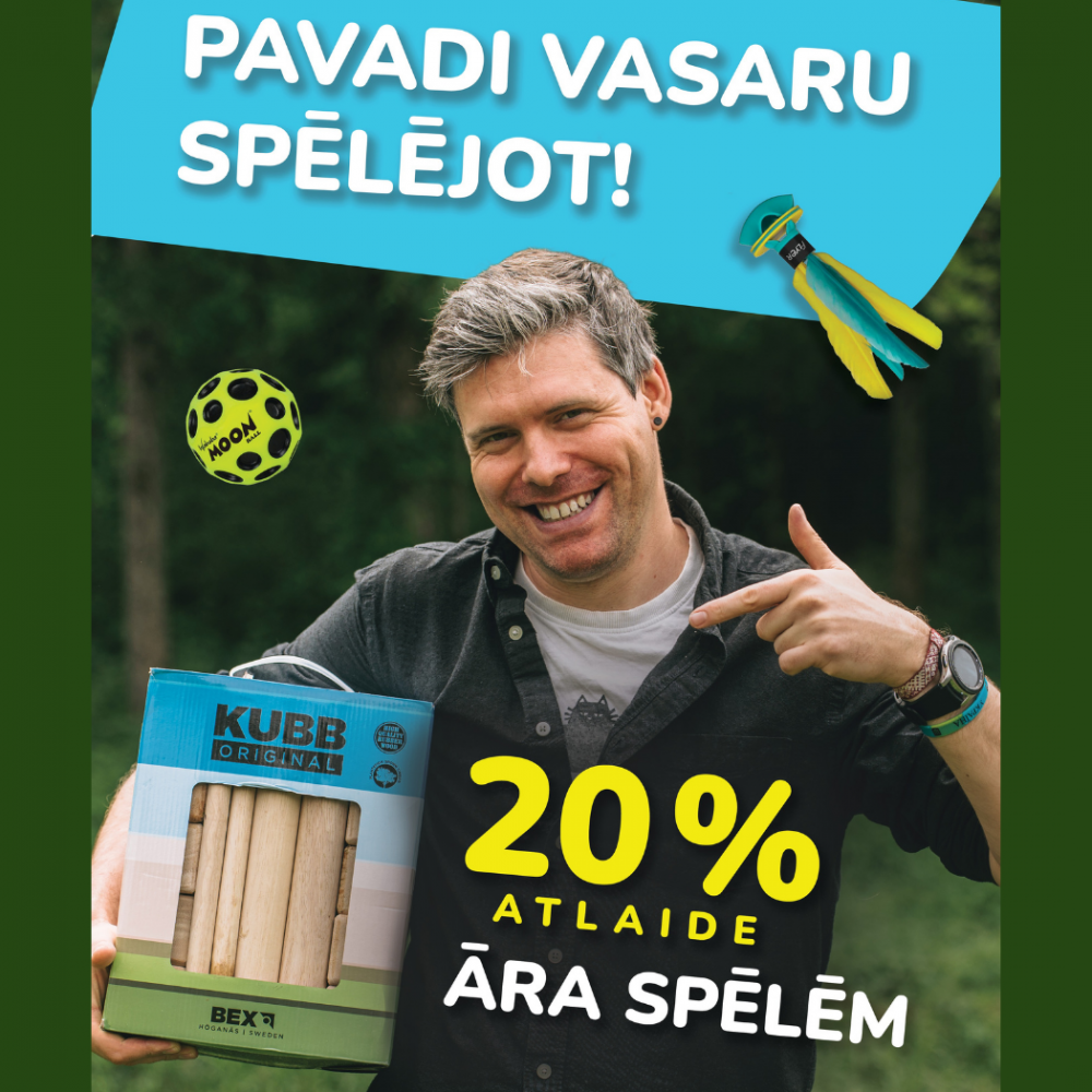 🏃‍➡️ Tikai BRAINGAMES veikalā i/c Olimpia ATLAIDE āra spēlēm 20%