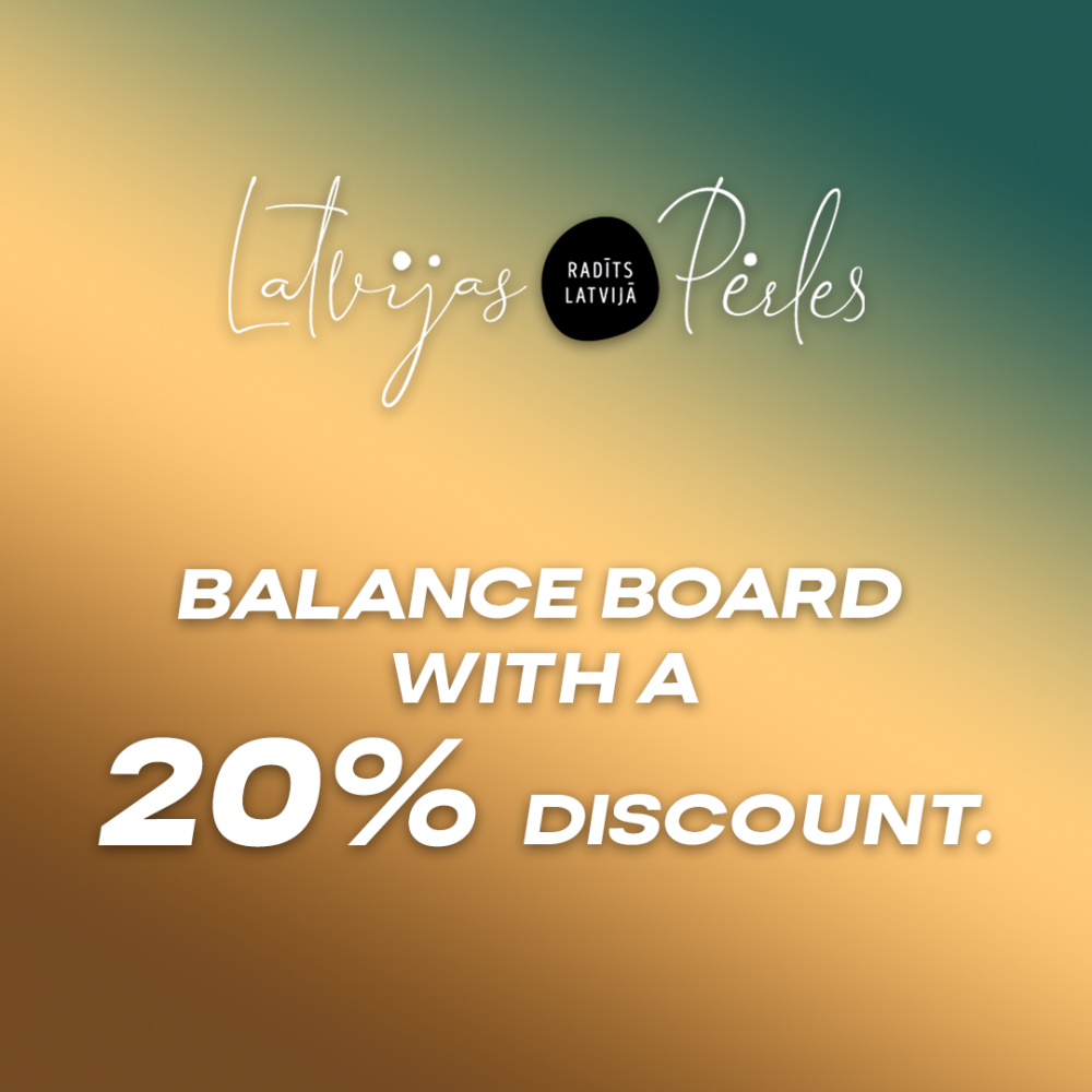 Balance board with a 20% discount.