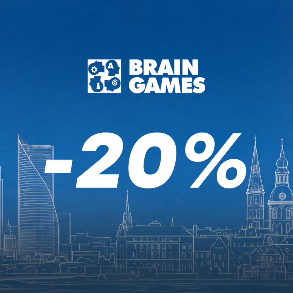 20% atlaide visam „SmartGames“, „SmartMax“ un „GeoSmart“ sortimentam.