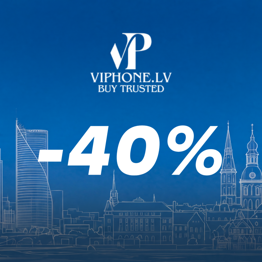 Atlaided līdz 40% noteiktiem iPhone modeļiem!