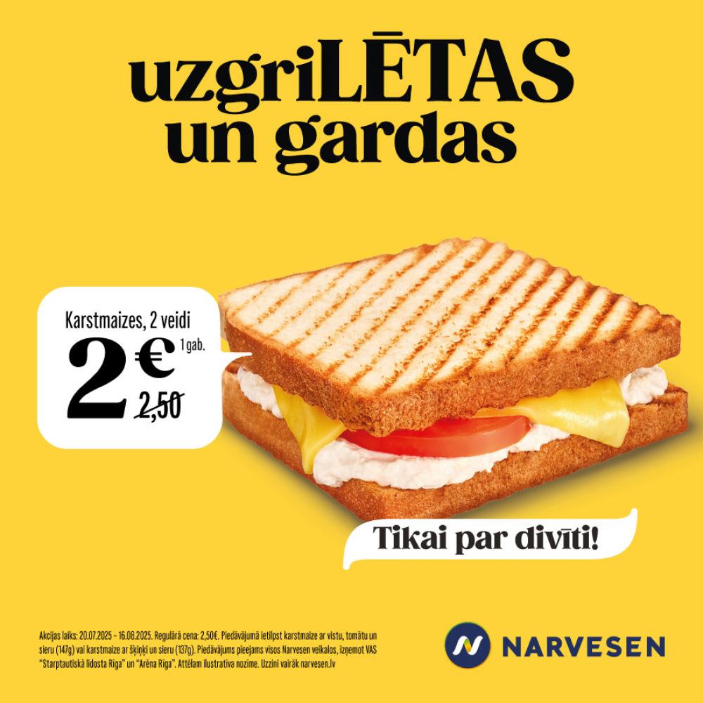Karstmaizes tikai par divīti! Karstmaizes tikai par divīti!