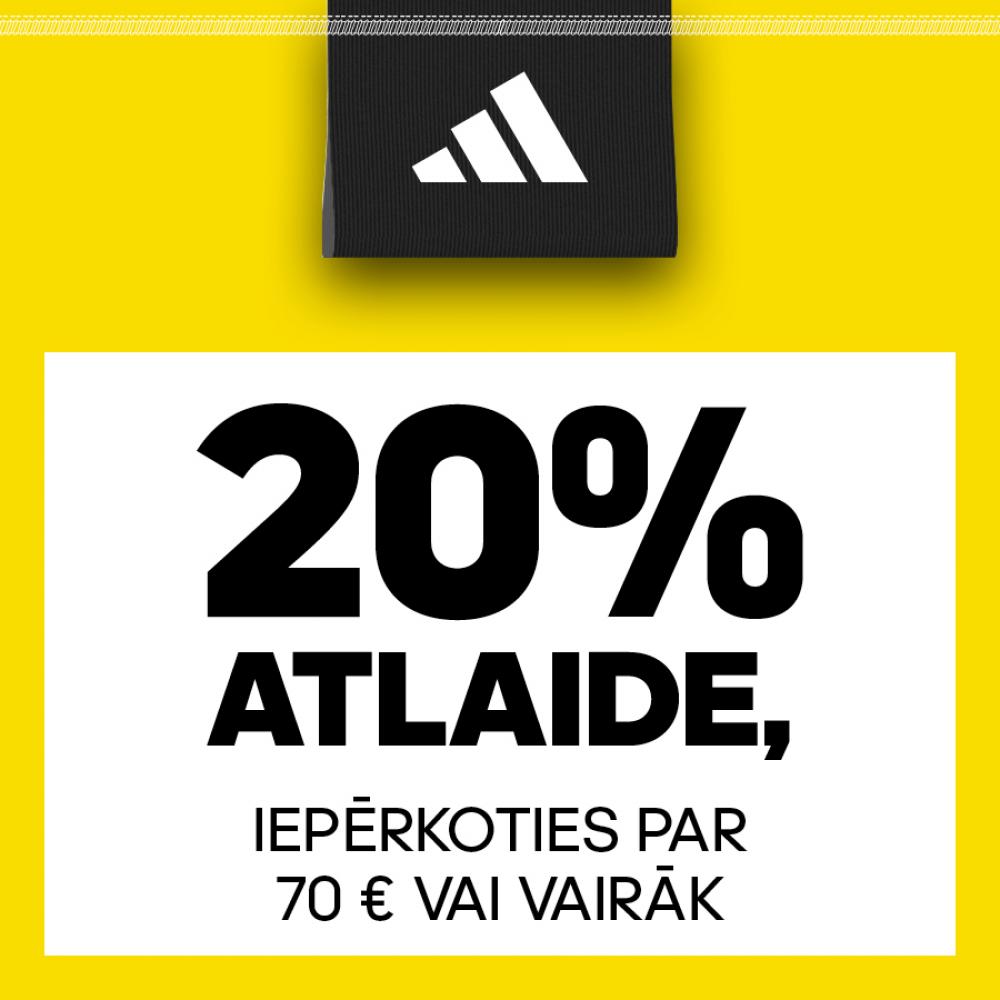 20% OFF WHEN YOU SPEND 70 EURO OR MORE