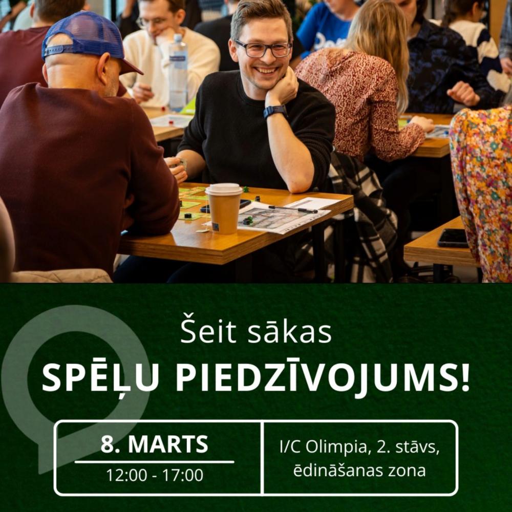 📅 Kad? 8. marts, plkst. 12.00 – 17.00.
📍 Kur? 2. stāvs, ēdināšanas zona.