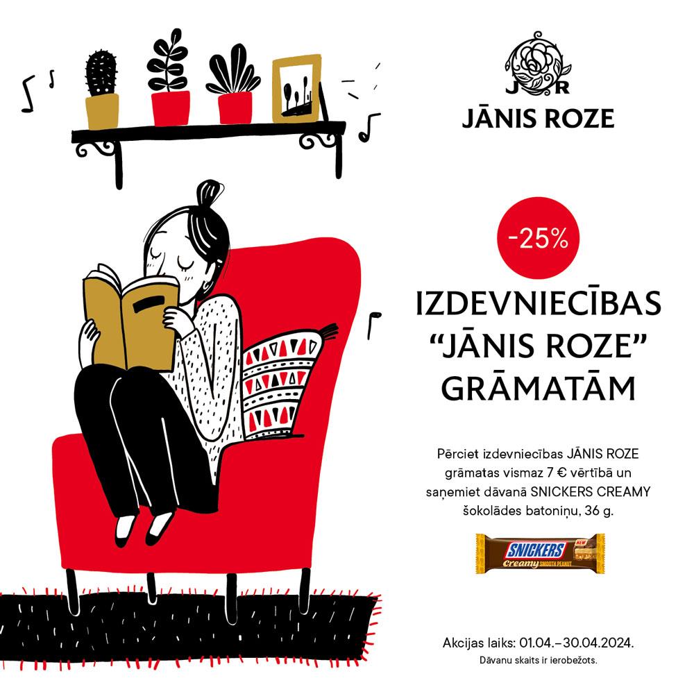 25% off on books by publishing house JĀNIS ROZE