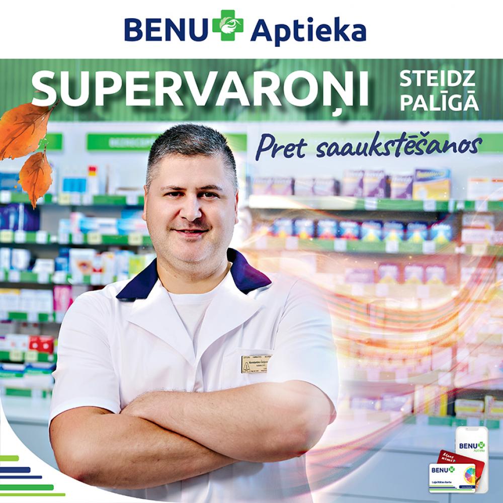 💪 BENU Supervaroņi steidz palīgā ar labām cenām produktiem pret saaukstēšanos!