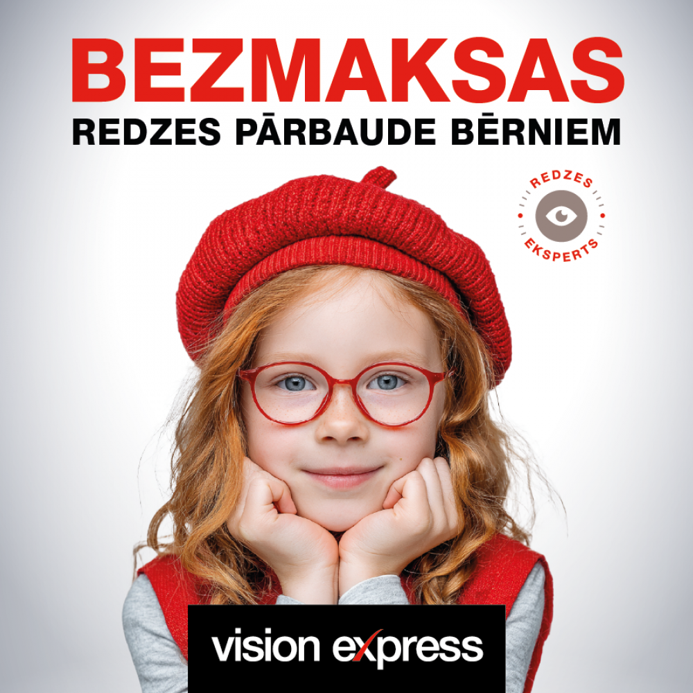 Redzes pārbaude bērniem – bez maksas!