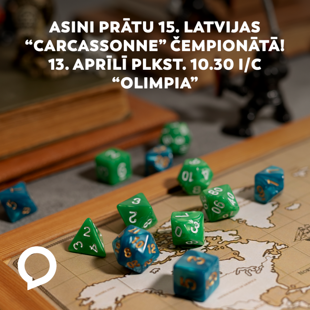 13.aprīlī “Carcassonne” čempionāts I/c "Olimpia"