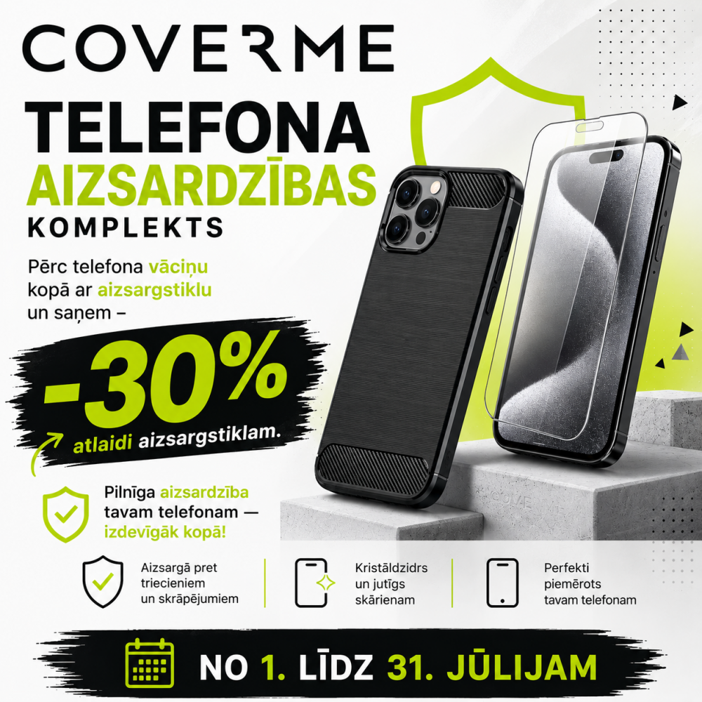 Telefona aizsardzības komplekts aktīvai vasarai par lielisku cenu!