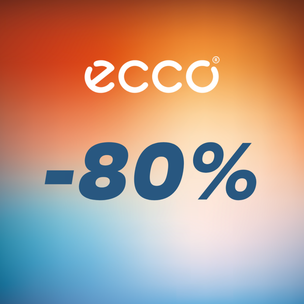 ECCO Outlet veikalā atsevišķiem apavu modeļiem līdz pat 80% atlaide.