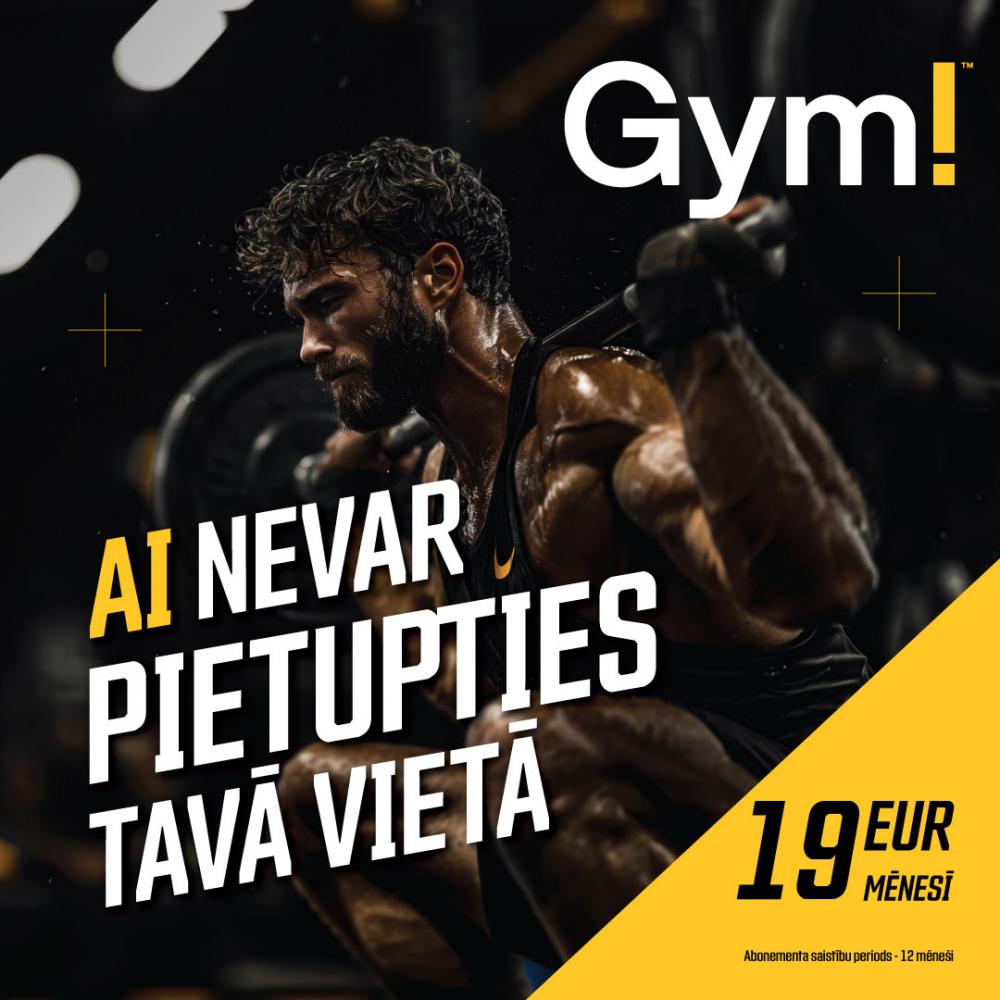 🏆 AI Tavā vietā to neizdarīs. Nāc uz GYM! 💪