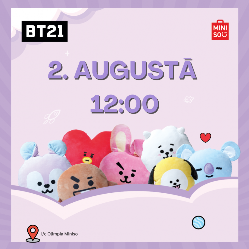 «Минисо» приглашает вас на открытие коллекции BT21 2 августа