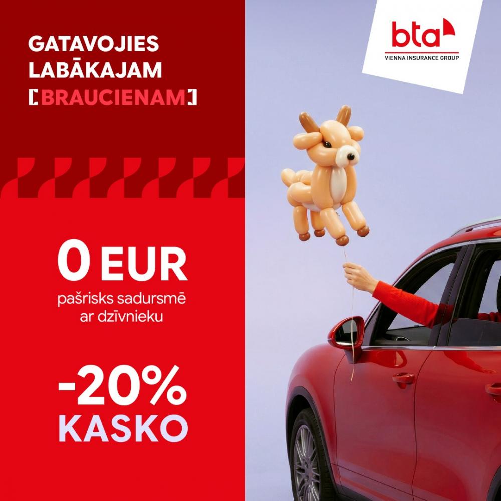 BTA KASKO pavasara kampaņa - atlaide līdz 20%