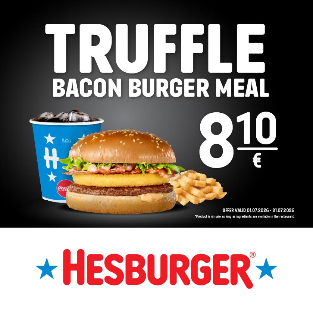 Only in JULY - TRUFFLE Bacon Burger 🍔