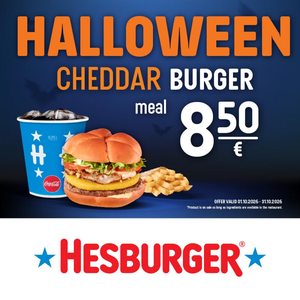 👻 Trick or treat? Halloween Cheddar Burger 🎃