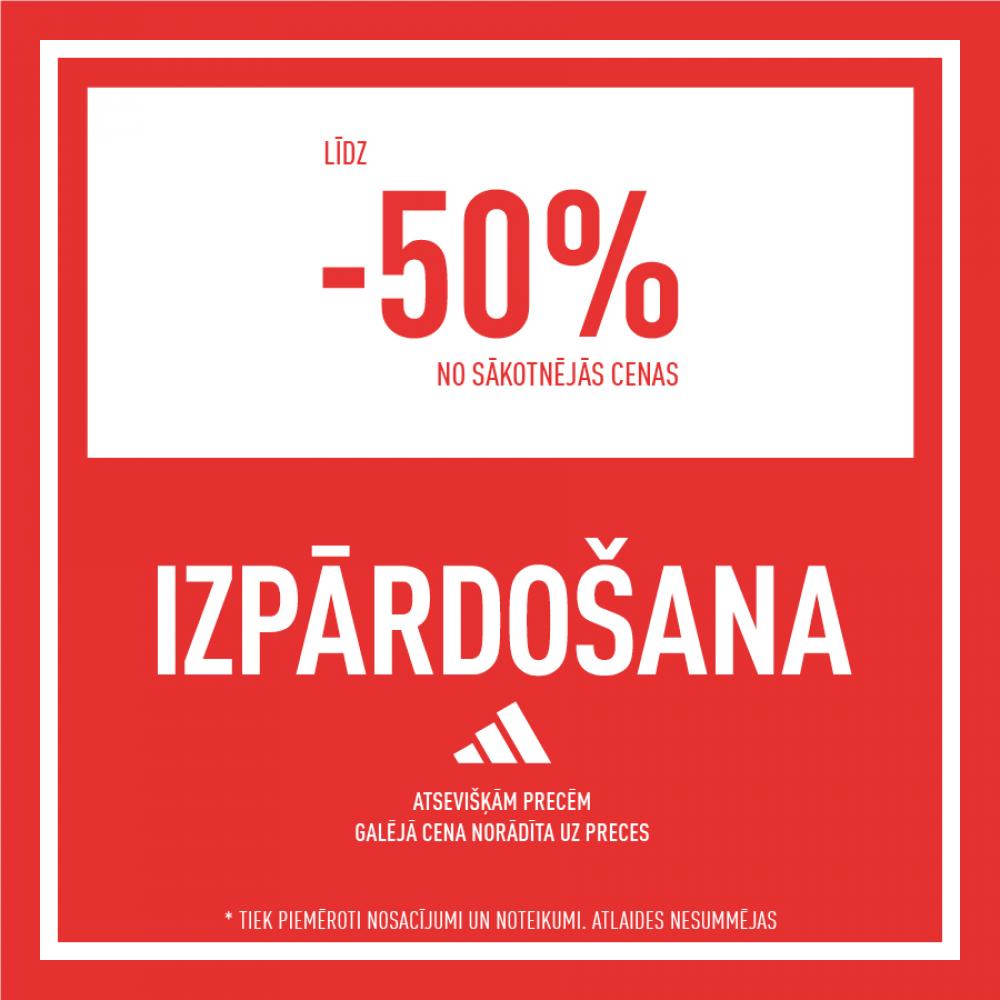 LĪDZ 50% ATLAIDE NO OUTLET CENAS – ATSEVIŠĶĀM PRECĒM – GALĒJĀ CENA NORĀDĪTA UZ CENU ZĪMES