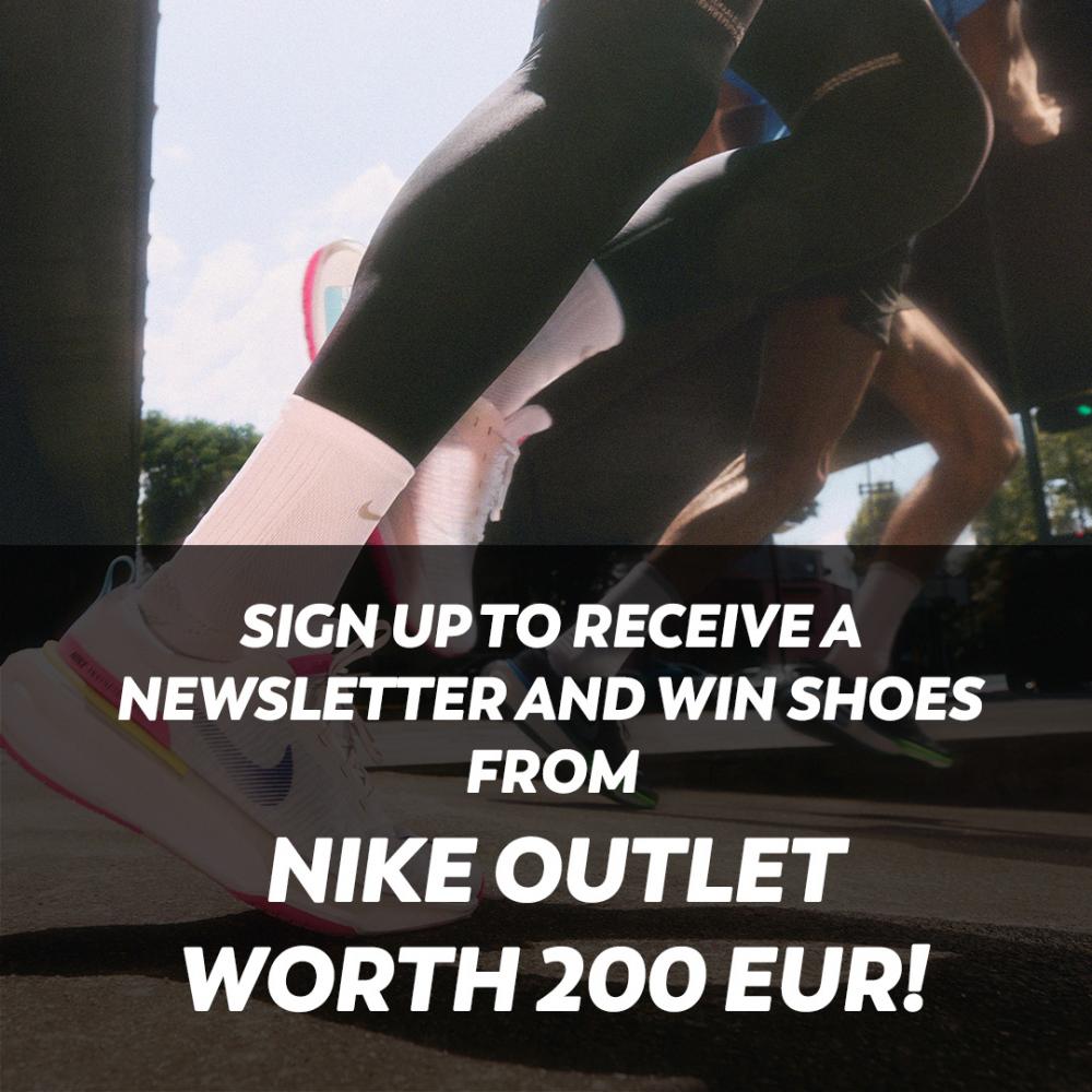 Sign up for a newsletter and win shoes from Nike Outlet Store worth 200 EUR!