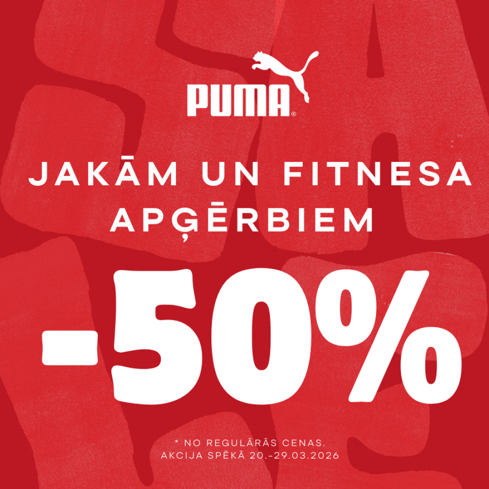 Atlaides -50% jakām un fitnesa apģērbam!