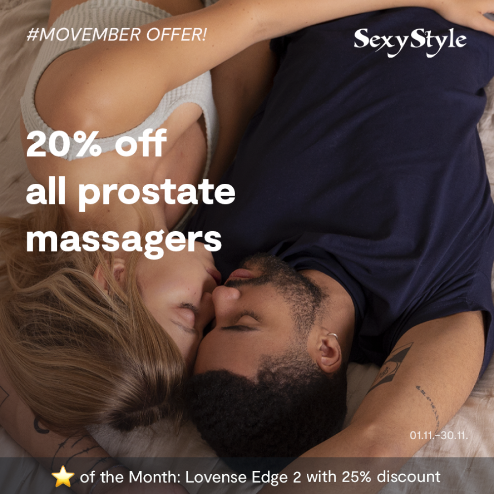 In November, SexyStyle is dedicated to promoting men's health by providing a 20% discount.