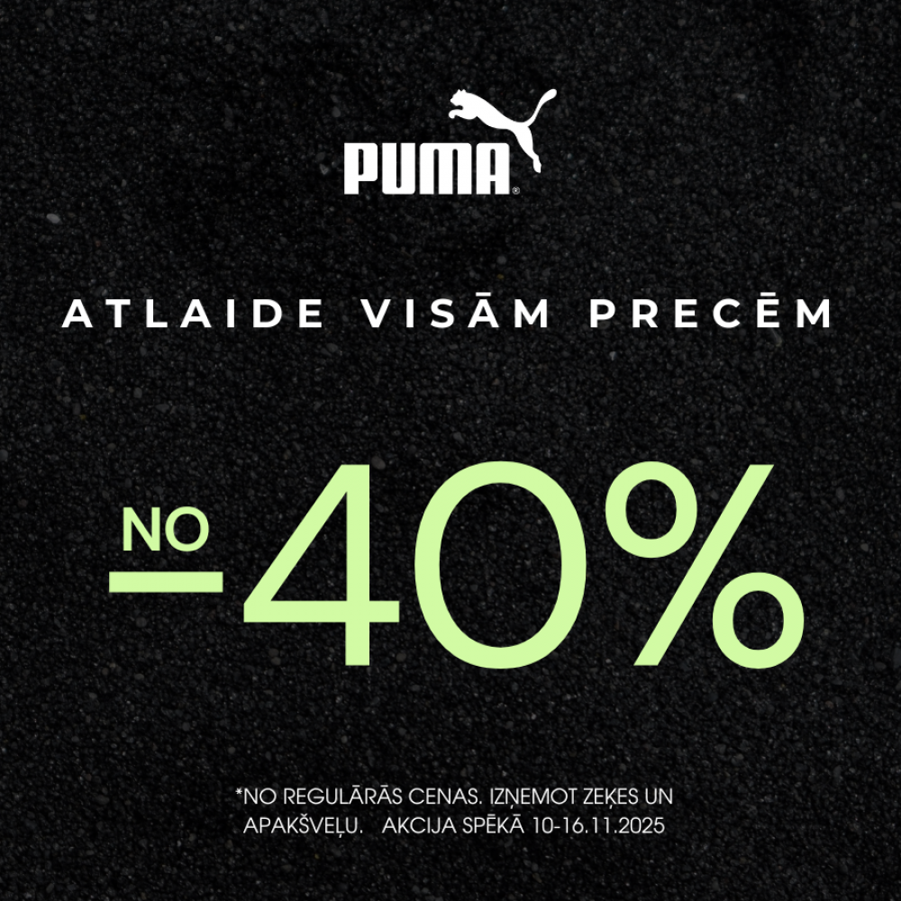 Atlaides visām precēm no 40%!