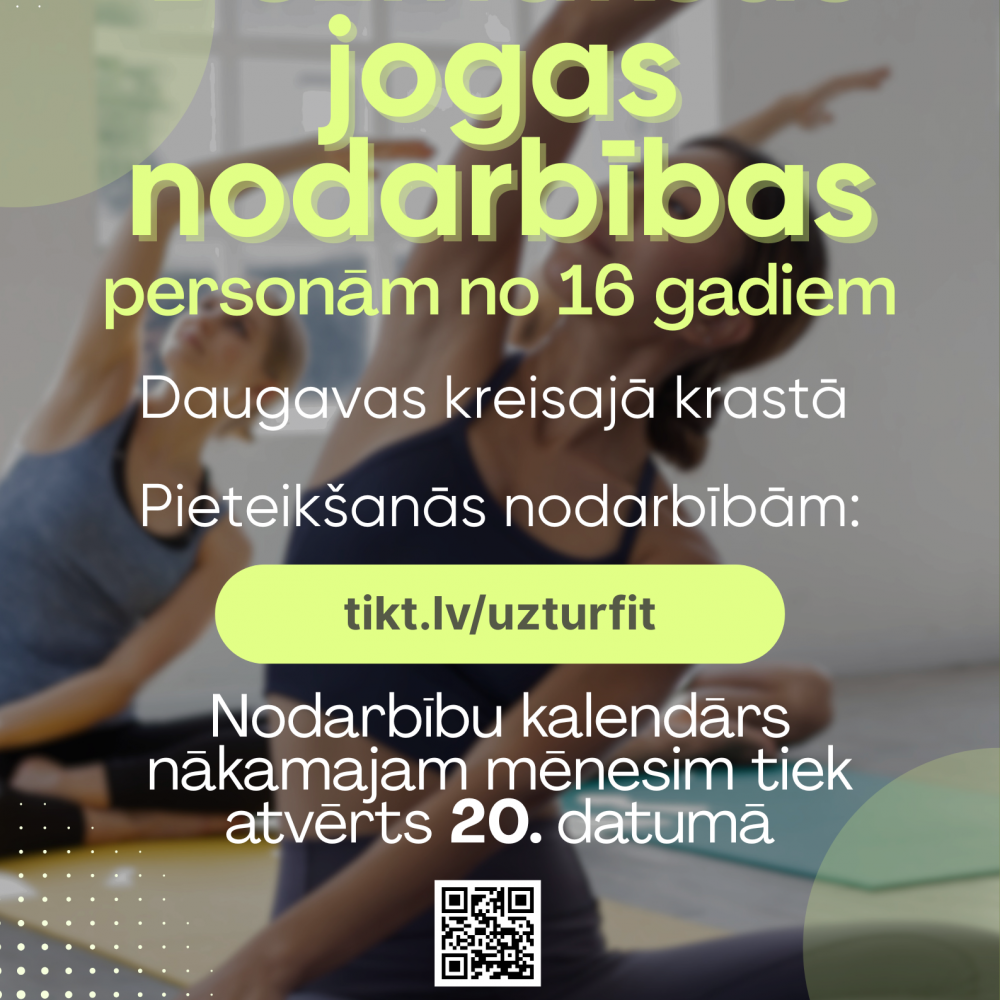 Informācija: BEZMAKSAS jogas nodarbības Ķīpsalas pludmalē