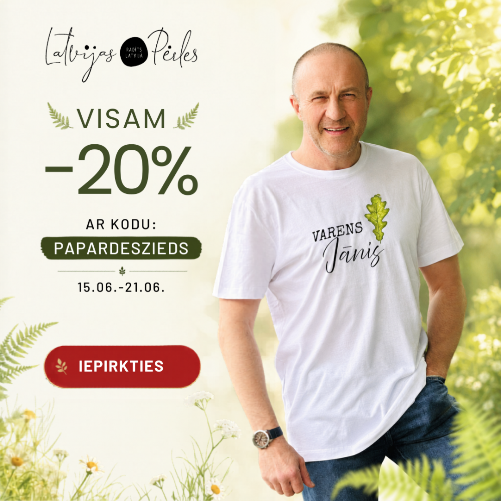 Šonedēļ ar kodu "PAPARDES ZIEDS" 20% atlaide 🌿🌸