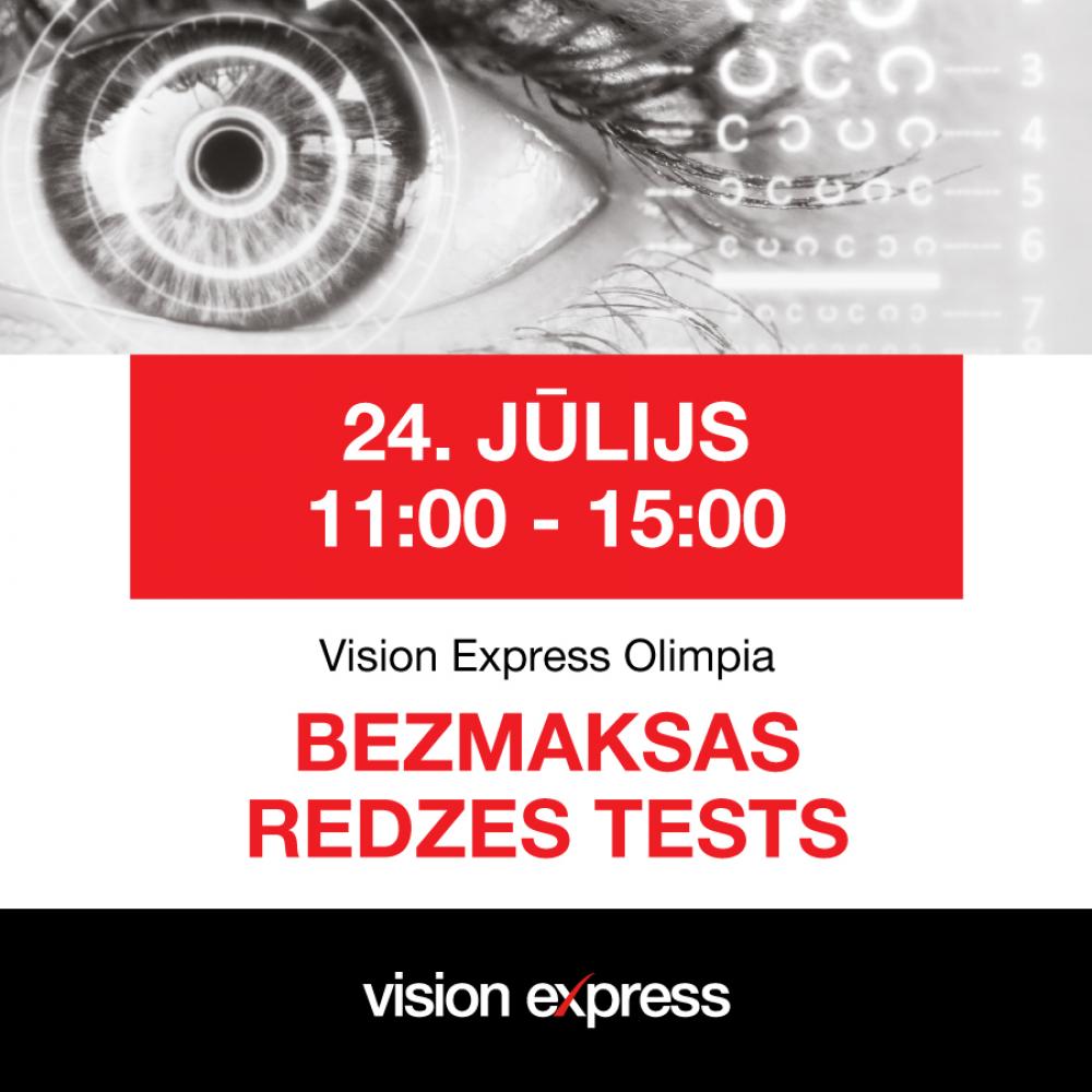 👀 FREE EYE TEST VISION EXPRESS OLIMPIA 24.07.