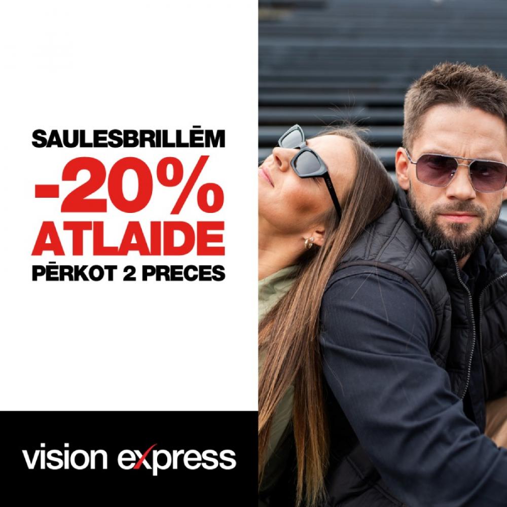 Saulesbrillēm -20% atlaide pērkot 2 preces! Saulesbrillēm -20% atlaide pērkot 2 preces!