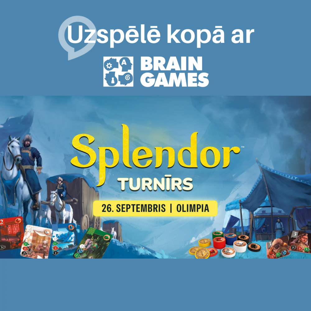 🏆 DRĪZUMĀ! Brain Games „Splendor“ spēles turnīrs! 👑