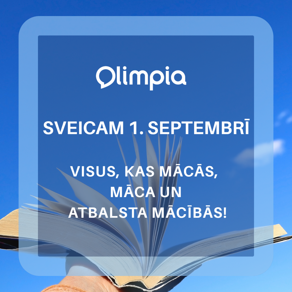 🎉 I/C "Olimpia" sveic 1. septebembrī! 📖