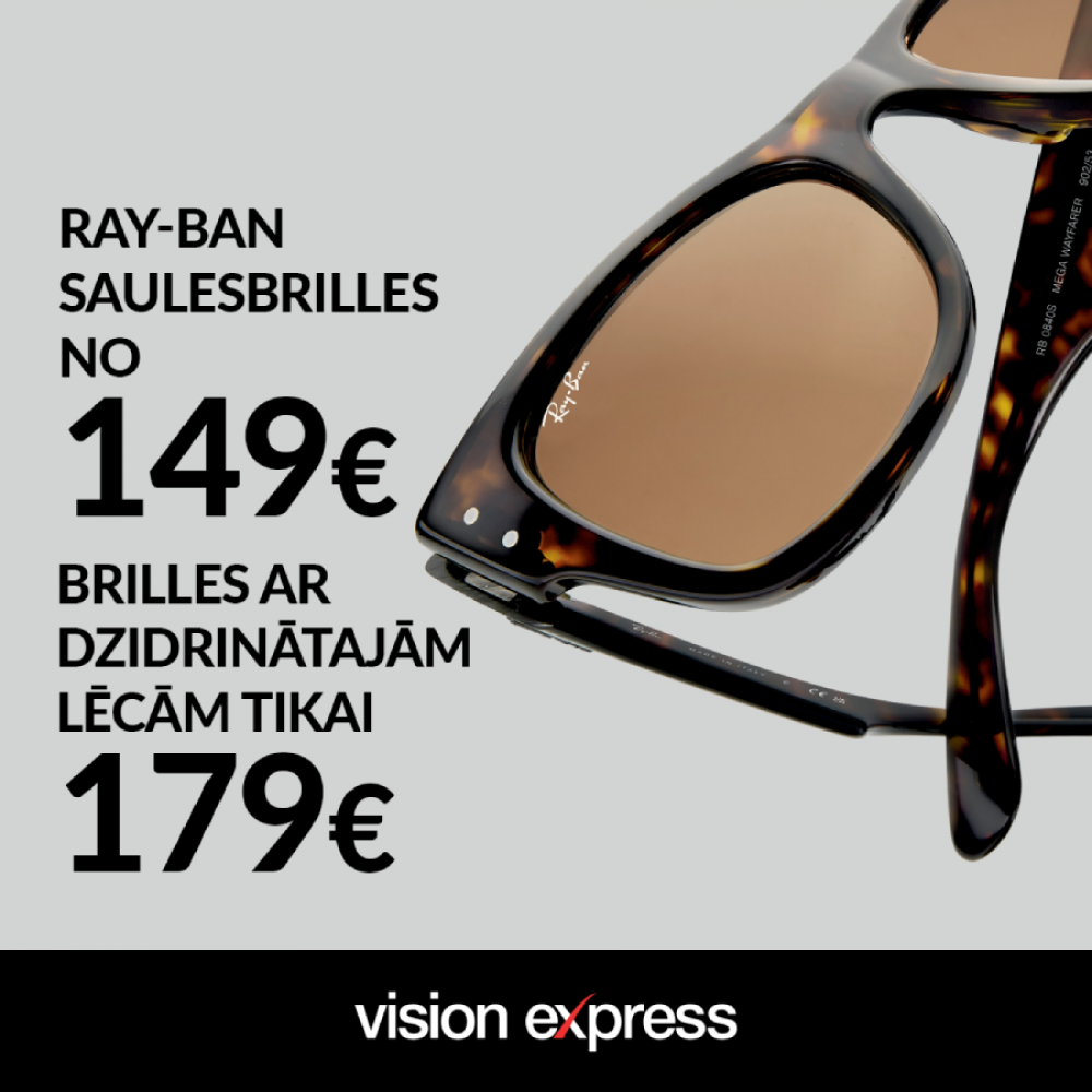 Ray-Ban saulesbrilles no 149€! Ray-Ban saulesbrilles no 149€!