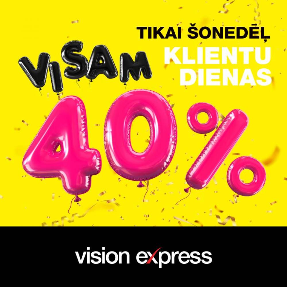 Tikai šonedēļ - VISAM 40% ATLAIDE!