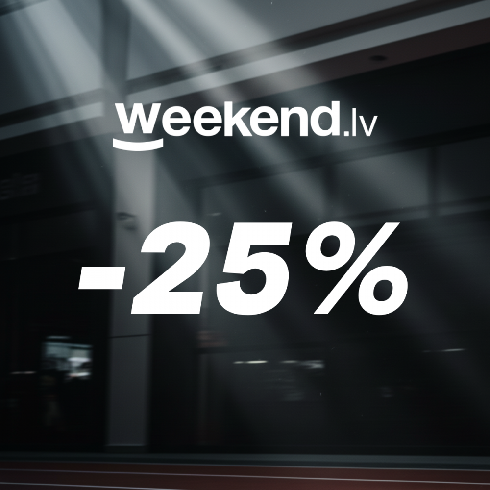 MELNĀ NEDĒĻAS NOGALE: VISĀM PRECĒM -25% atlaide pirkumiem virs 29 €!